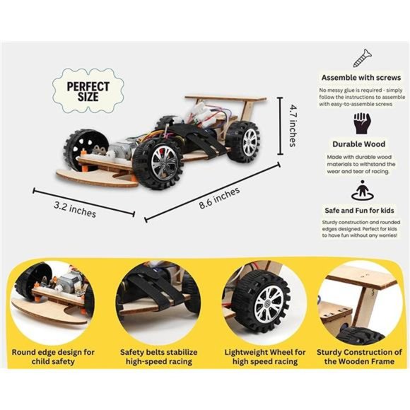 Pica Toys Wireless Remote Control Car Kit F1, Science Project Kit for Kids - Picture 4 of 6